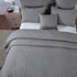 DaDa Bedding Floral Vintage Stone Wash Grey Matelassé Ash Silver Diamond Pattern Quilted Bedspread Set (JHW855)
