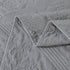 DaDa Bedding Floral Vintage Stone Wash Grey Matelassé Ash Silver Diamond Pattern Quilted Bedspread Set (JHW855)