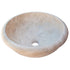 Beige Travertine Natural Stone Drop-in Sink Honed and Filled (D)16" (H)6"