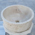 Natural Stone Beige Travertine Self-Rimming Above vanity or Drop-in Bathroom Sink