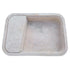 Beige Travertine Rectangular Wall-mount Bathroom Sink Hidden Drain (W)16" (L)24" (H)5"
