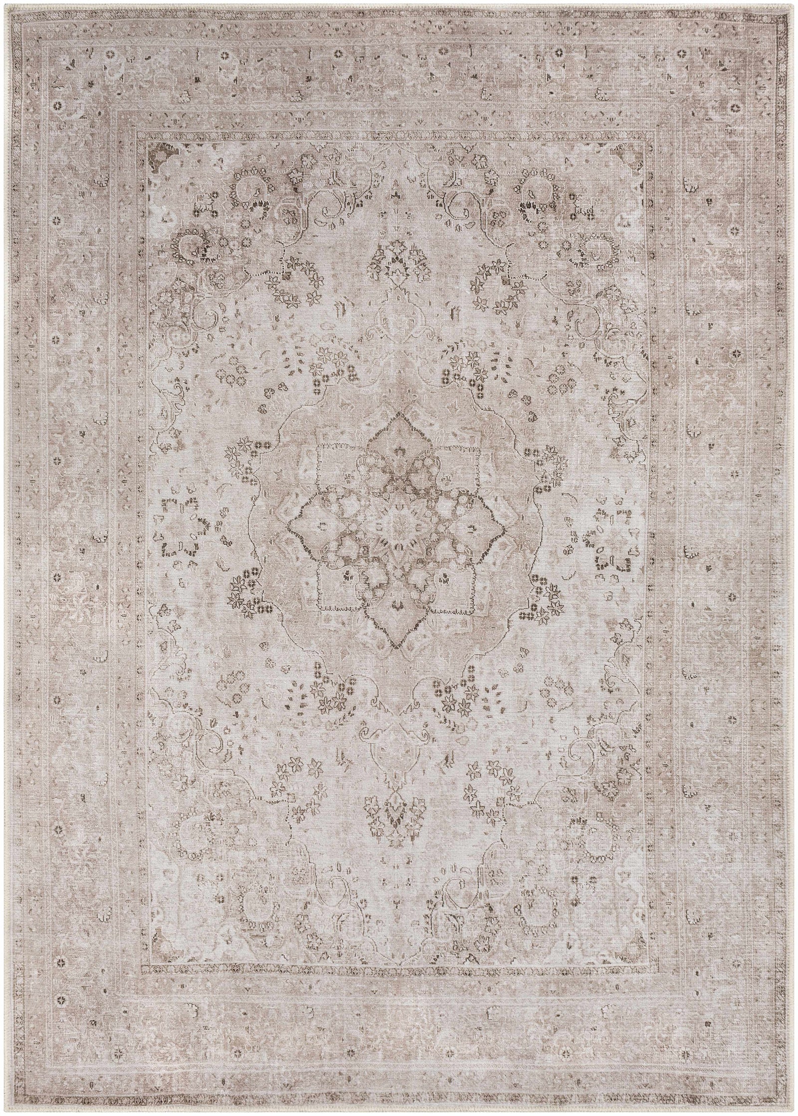 Bethany Vintage Flat Pile Washable Rug