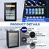 Beverage Refrigerator Cooler 4.5 Cu.Ft,145 Can Mini Fridge with Glass Door W58128BH