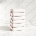 Cotton Border-Stitched 6-Piece Towel Set - Valery Collection