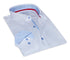 James Button-Up Shirt With Contrast Details // Blue Check // Contemporary Fit (Regular)