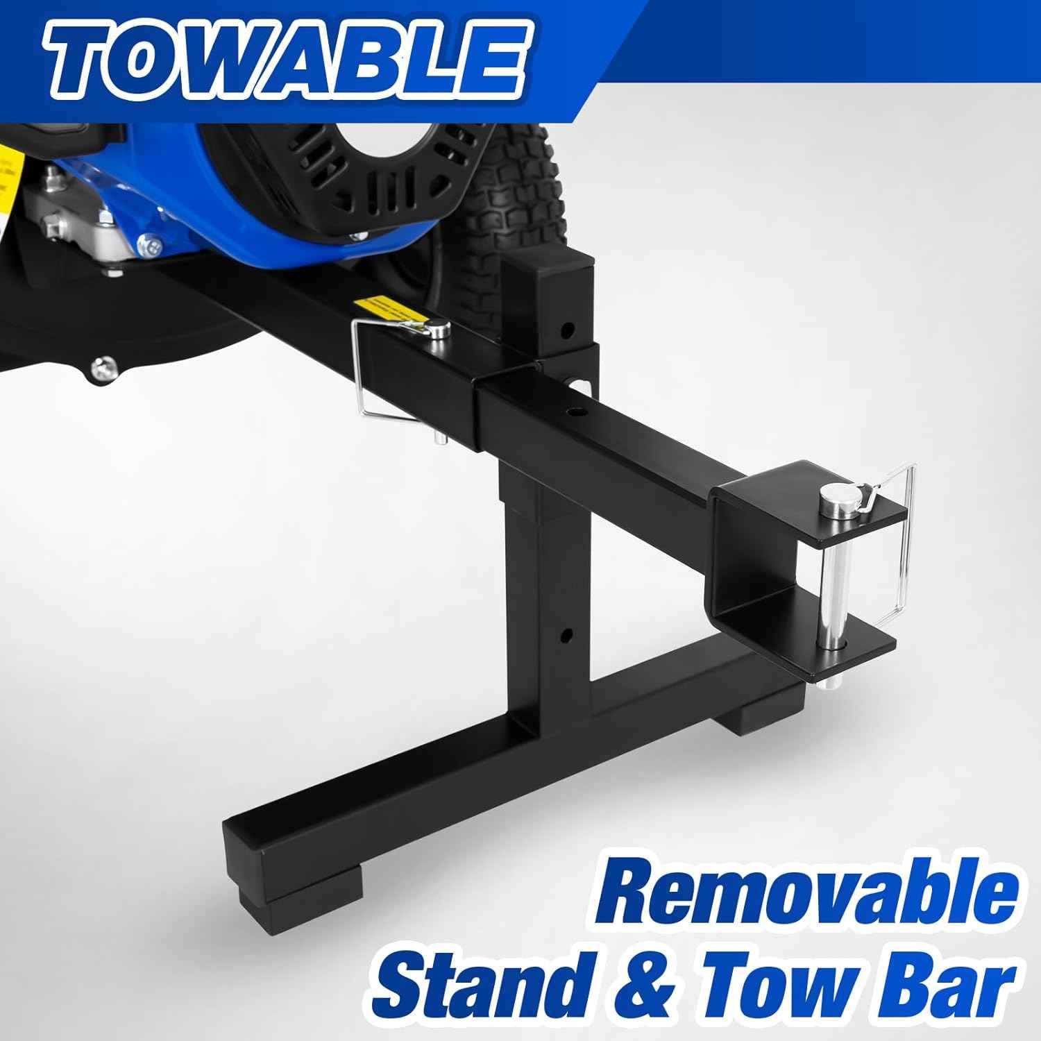3inch 224cc 7.5hp Gas Powered Wood Chipper with Tow Hitch