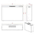 Black Electric Fireplace Heater Insert with Overheating Protection and Remote Control