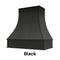 Wood Range Hood With Curved Strapped Front and Block Trim - 30", 36", 42", 48", 54" and 60" Widths Available