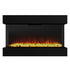 Black Insert or Wall-Mount Electric 3-Color Flame with LED Light Fireplace