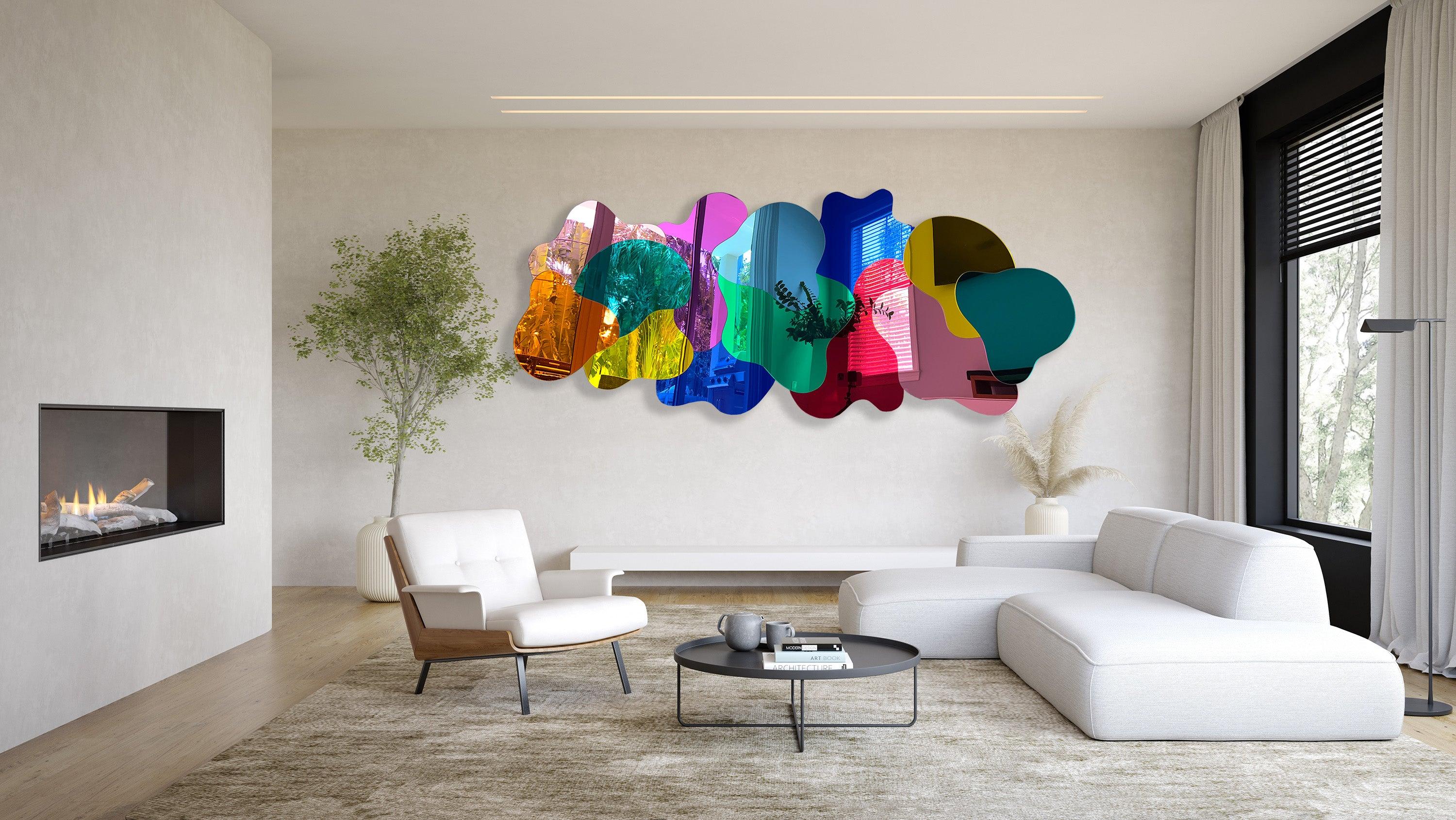 Blobbrush Wall Decor Mirrored Acrylic Art Blob Mirror