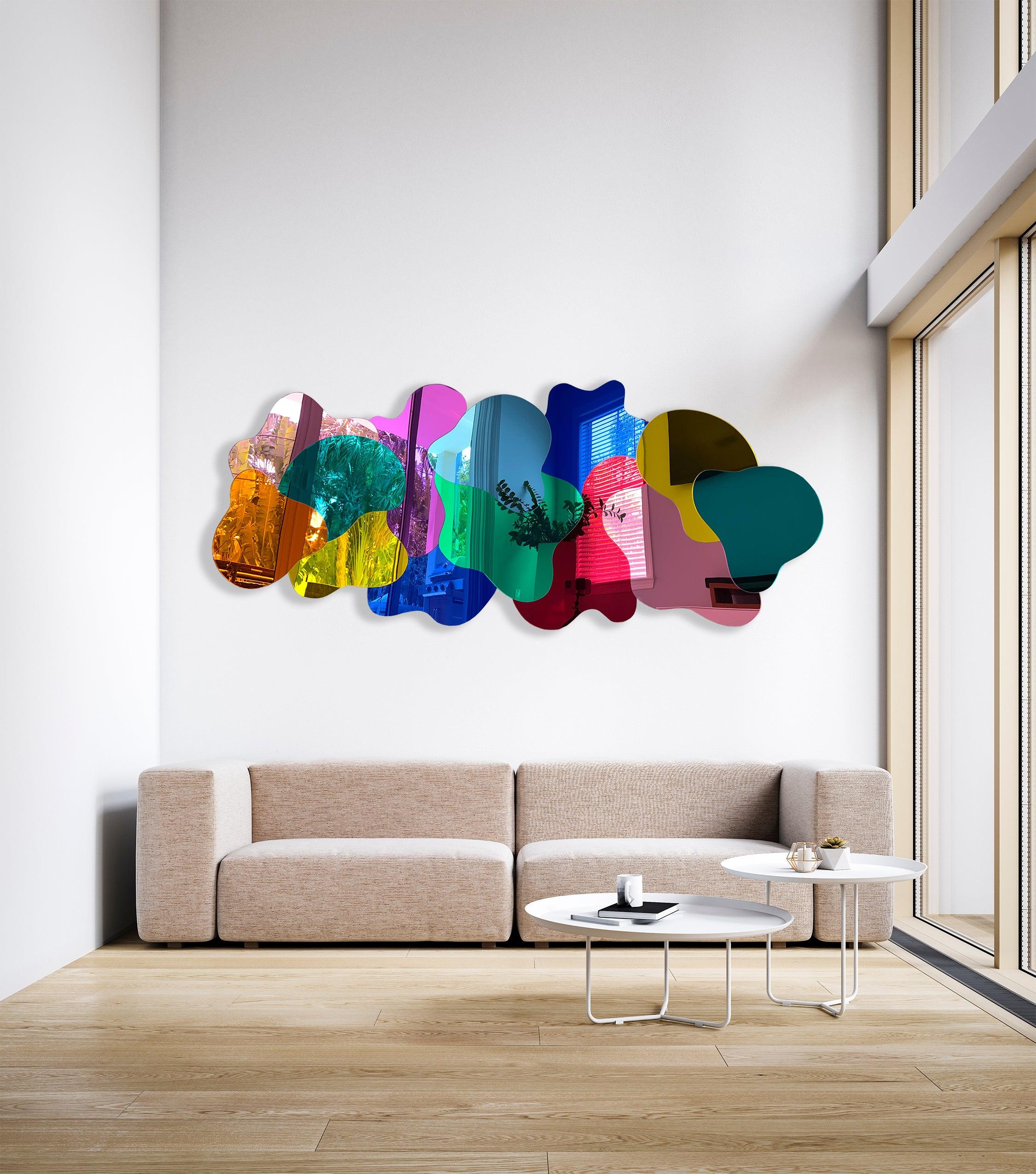 Blobbrush Wall Decor Mirrored Acrylic Art Blob Mirror