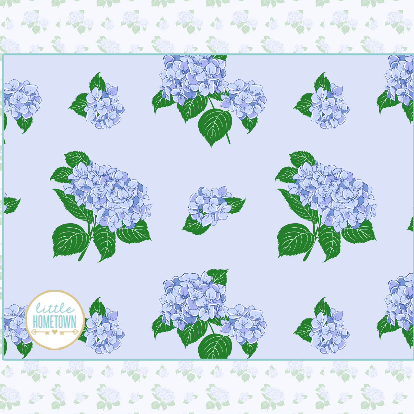 Blue Hydrangea Plush Throw Blanket 60x80