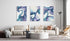 Blue Shades Set of 3 Prints Modern Wall Art Modern Artwork