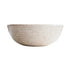 Botticino Marble Mosaic Natural Stone Round Above Vanity Vessel Sink Semi-polished (D)16" (H)6"