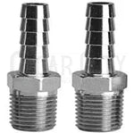 Brass & Stainless Hose Barbs