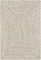 Beige Braided Faux Jute Rug