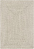 Beige Braided Faux Jute Rug