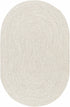 Beige Braided Faux Jute Rug