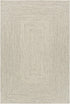 Beige Braided Faux Jute Rug