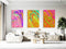 Brightly Design Set of 3 Prints Modern Wall Art Modern Artwork