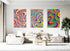 Brightly Ornaments Set of 3 Prints Modern Wall Art Modern Artwork
