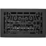 Cast Aluminum Baroque Vent Covers - Black