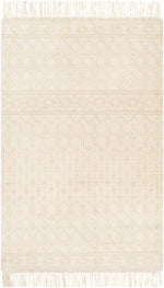 Brothers Beige Wool&Cotton Rug - Clearance