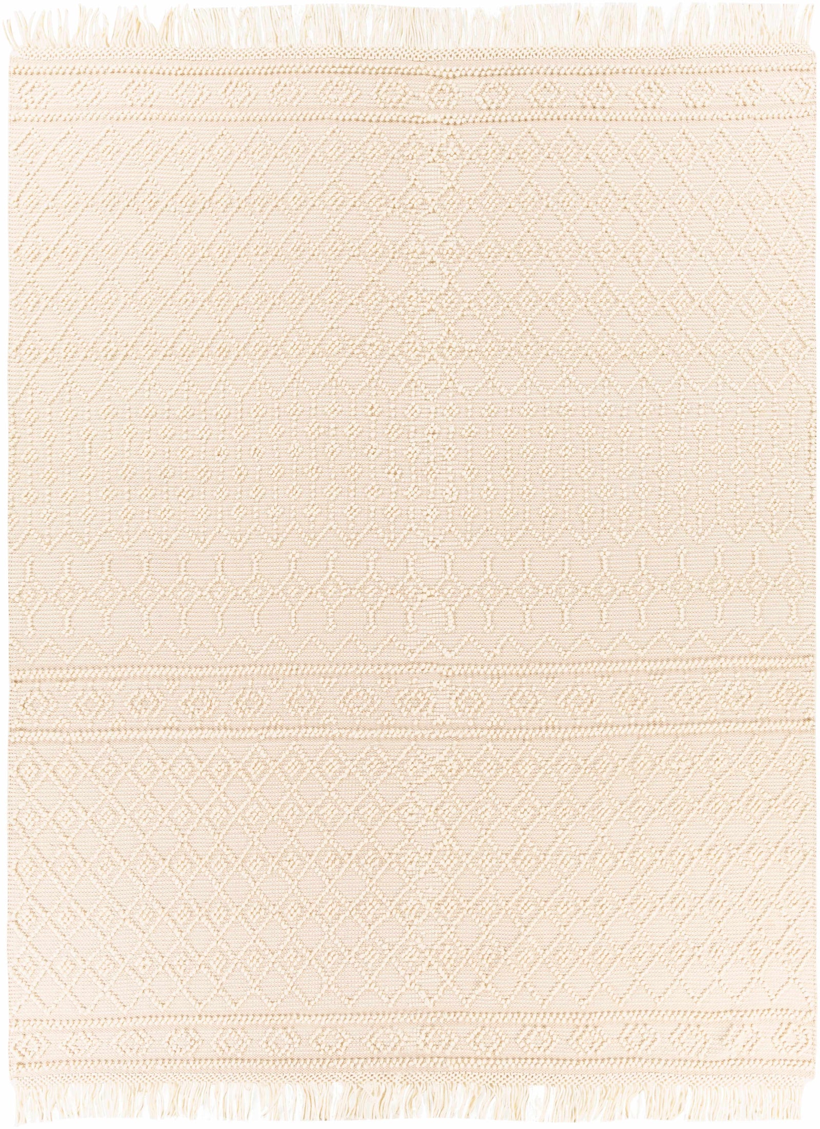 Brothers Beige Wool&Cotton Rug - Clearance