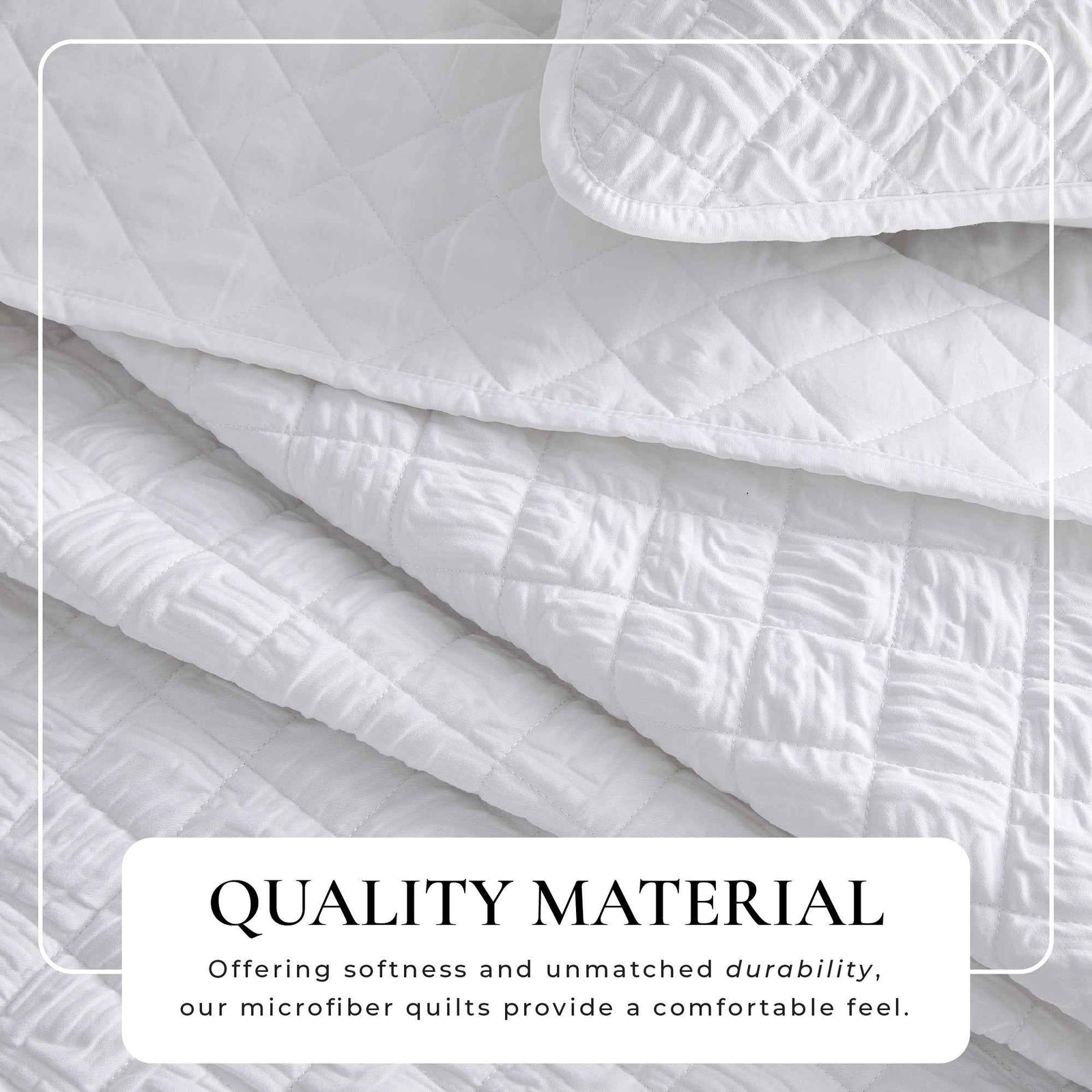 Diamond Embossed Quilt Set - Diamond Microsculpt Collection