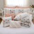 9 Piece Cotton Percale Comforter Set Blush