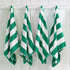 Cotton Velour Cabana Stripe Beach Towel - Novia Collection