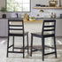 Erekson Solid Wood Ladder Back Bar Stool, Set of 2