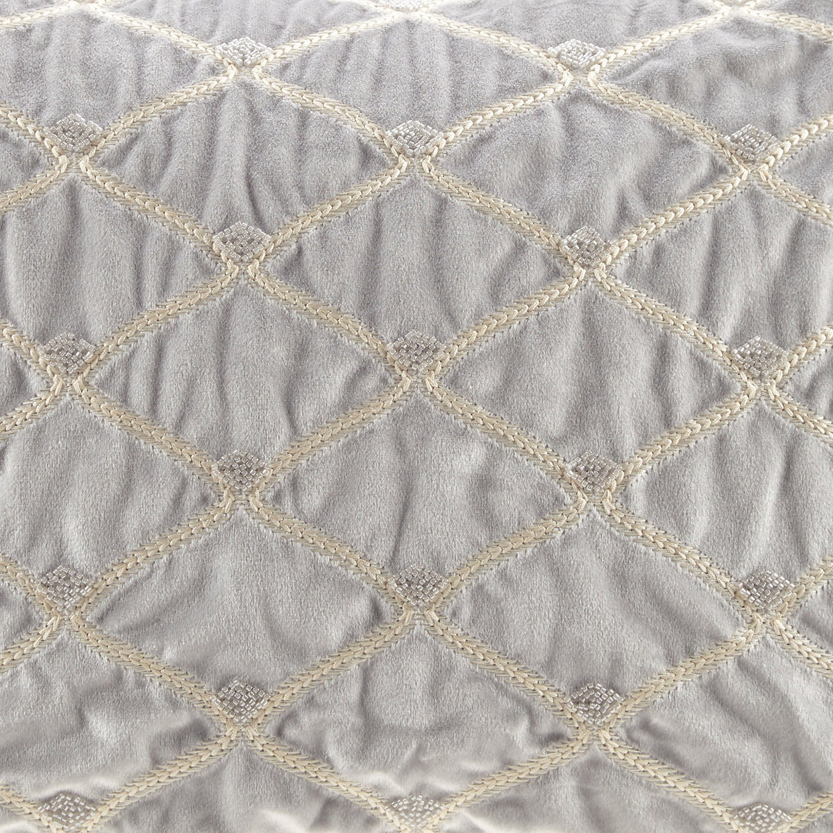 Oblong Decor Pillow Silver 22x15'
