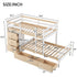 Loft Bunk Bed With Drawers And Ladder