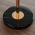 Adjustable Pedestal Side Table For Living Room - Gold / Black