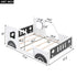 Classic Car Shaped Platform Bed With Wheels