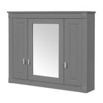 Wall Mounted Bathroom Cabinet With Mirror And 5 Shelves, Rectangular Design