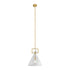 Helios 1 LED light Pendant // Crystal & Gold
