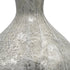 Hand-Finished Mercury Glass Table Lamp with Linen Shade - Silver