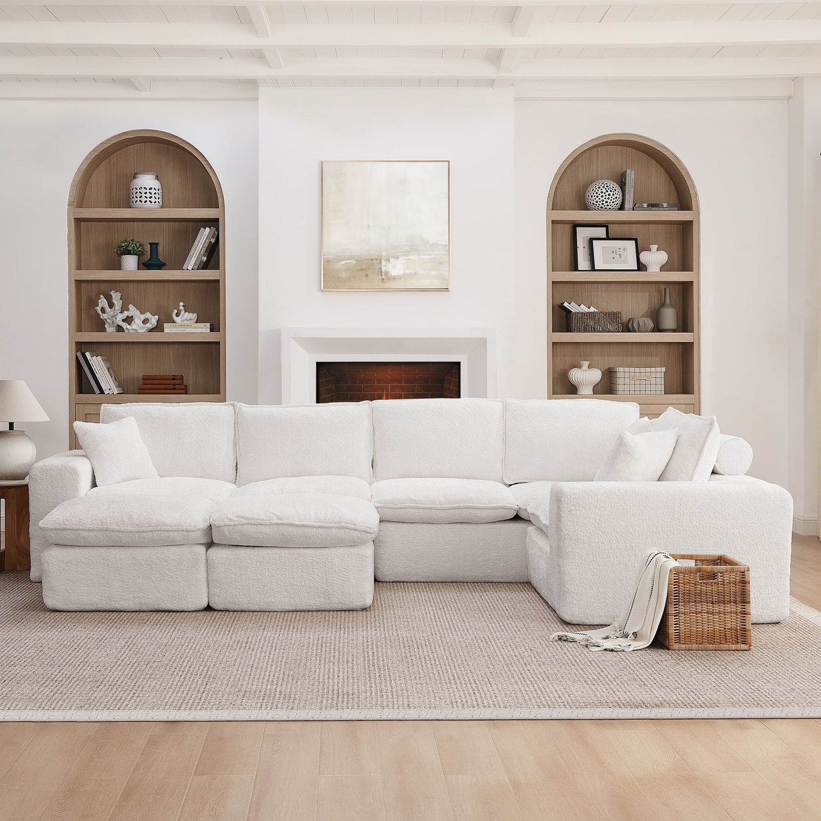 Sectional Sofa With Moveable Ottoman
