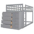 Bunk Bed With 4 Drawers And 3 Shelves