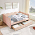 Gingham Daybed With USB Charging Port, Wave-Shaped Design