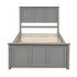 Platform Storage Bed With 2 Wheel Base Drawers