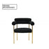 Upholstered Accent Dining Chairs With Armrests (Set of 2)