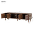 TV Stand With Soft Closing Hinges And Cable Management - Walnut