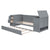 Daybed With Storage Arms, Trundle And Charging Station
