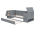 Daybed With Storage Arms, Trundle And Charging Station