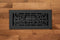 Cast Aluminum Baroque Vent Covers - Black
