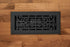 Cast Aluminum Baroque Vent Covers - Black