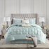 7 Piece Tufted Comforter Set - Seafoam King